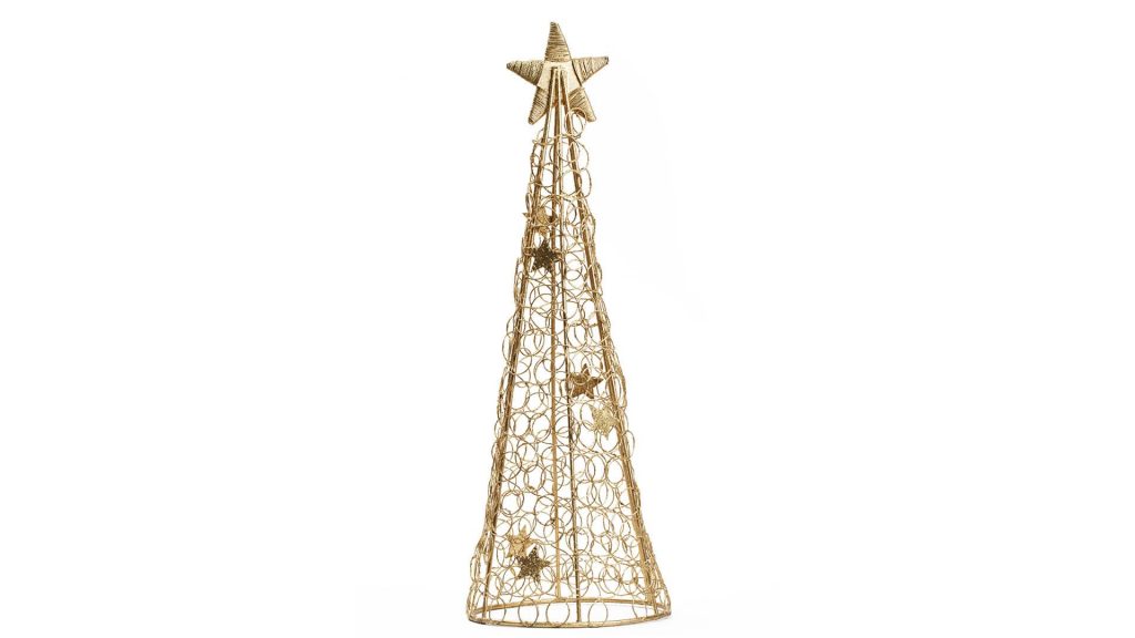 Wire christmas tree.