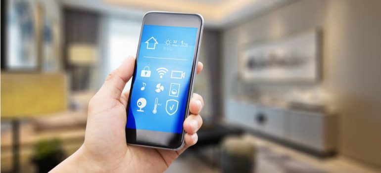 Smartphone controlled house