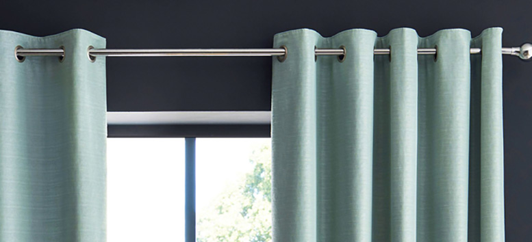 Eyelet panel curtains