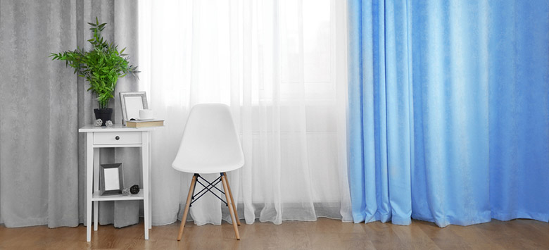 Flat panel curtains