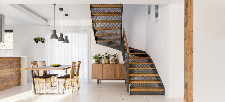 Staircase in luxury home