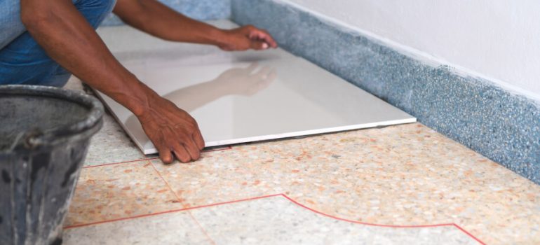 How to tile over tiles