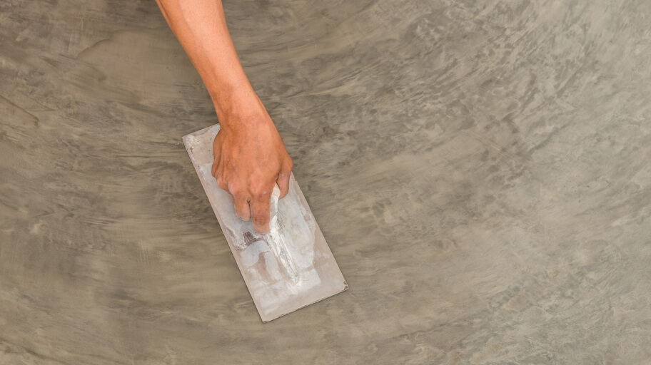 Polished concrete flooring